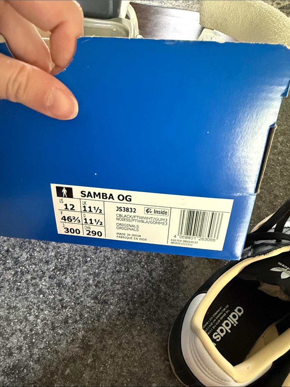 New adidas Samba originals Black, White & Tan Low-Top Sneakers - Picture 9 of 9